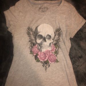 skull flower t-shirt